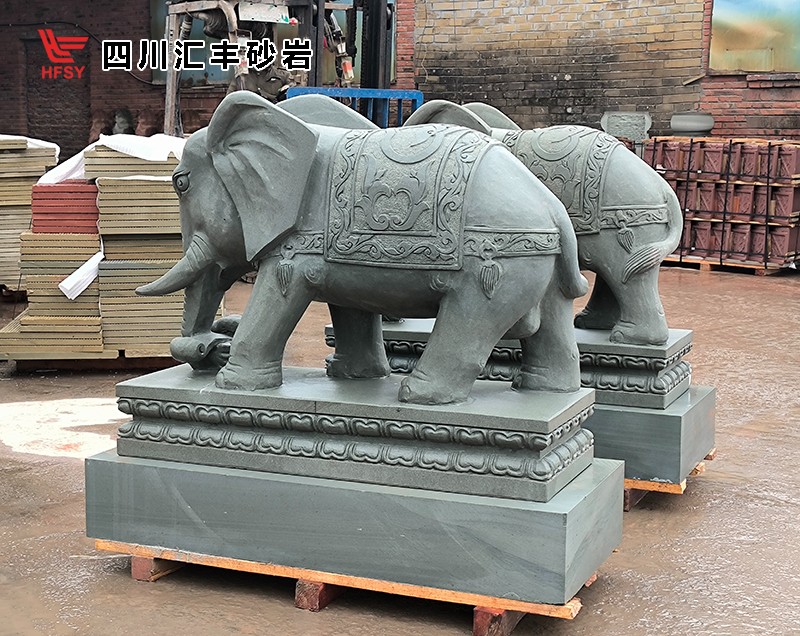 匯豐砂巖 砂巖大象雕刻