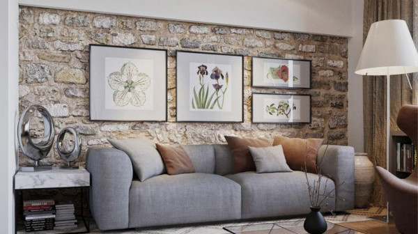 砂巖客廳背景墻