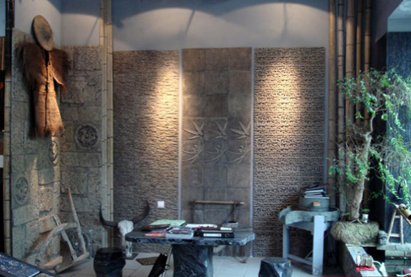 砂巖客廳背景墻