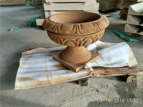 匯豐米黃砂巖雕刻