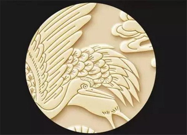 松鶴延年砂巖雕刻