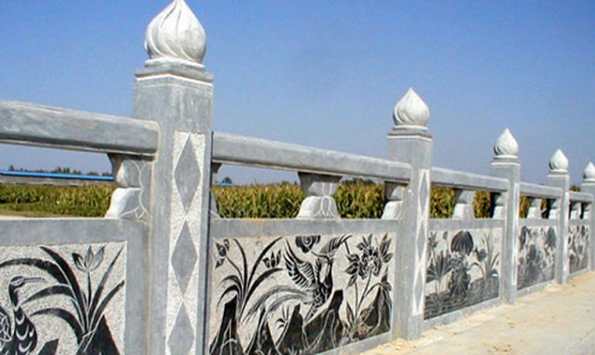 匯豐石業(yè)青石砂巖雕刻欄桿