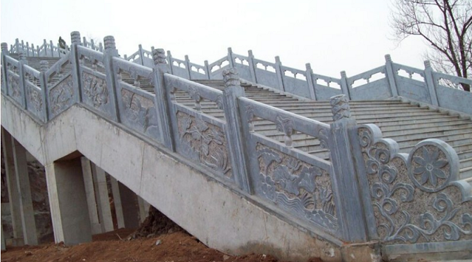 匯豐石業(yè)青石砂巖雕刻欄桿