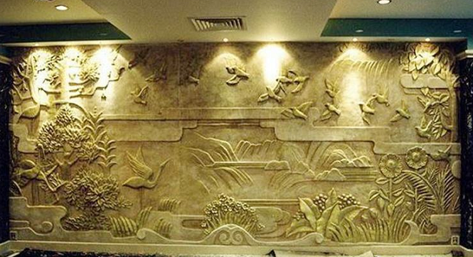 砂巖電視背景墻