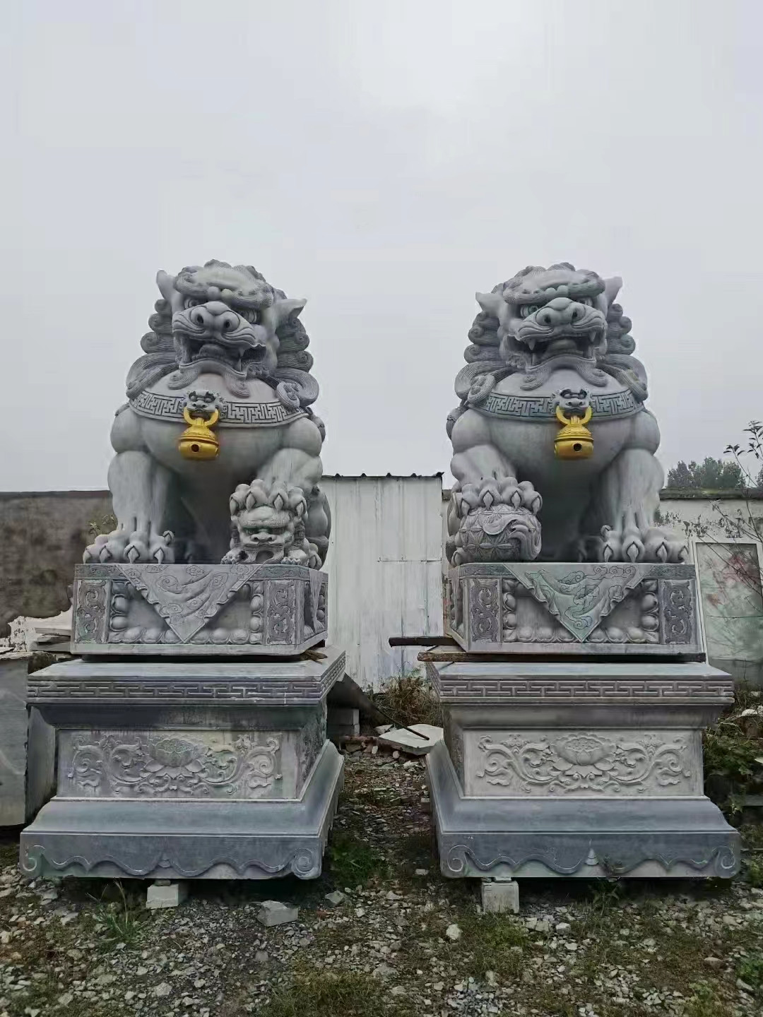 匯豐石業(yè)砂巖石獅圖片