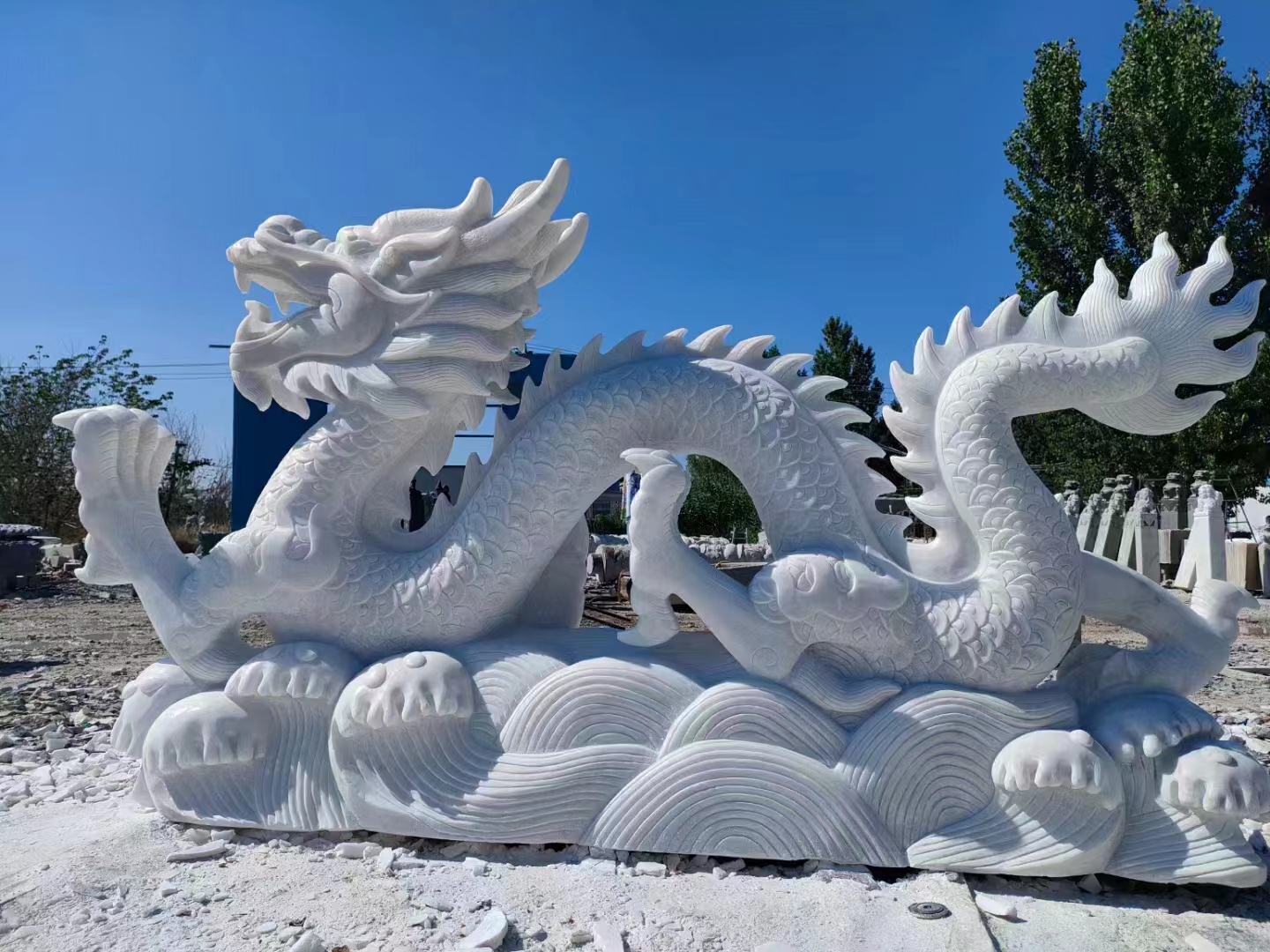 匯豐石業(yè)祥龍砂巖雕刻